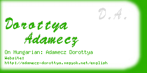 dorottya adamecz business card